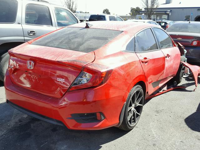 2HGFC2F5XGH538678 - 2016 HONDA CIVIC LX RED photo 4