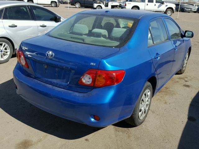 JTDBL40E99J000640 - 2009 TOYOTA COROLLA BA BLUE photo 4