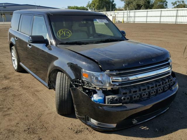 2FMGK5C89GBA21067 - 2016 FORD FLEX SEL BLACK photo 1