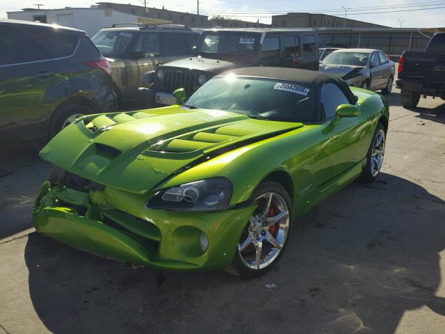 1B3JZ65Z59V500693 - 2009 DODGE VIPER SRT- GREEN photo 2