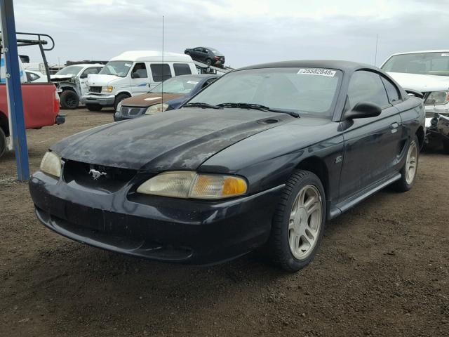 1FAFP42X8WF170562 - 1998 FORD MUSTANG GT BLACK photo 2