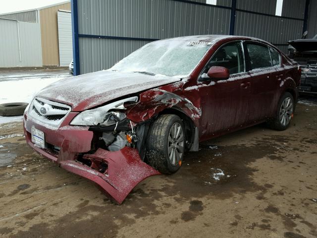 4S3BMBJ64C3012411 - 2012 SUBARU LEGACY 2.5 RED photo 2