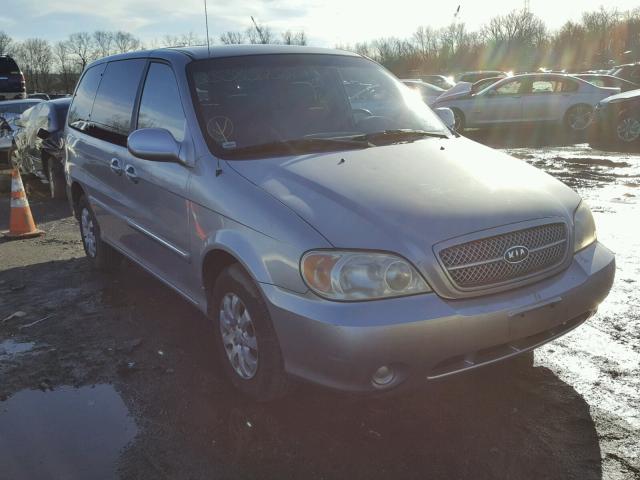 KNDUP131446604497 - 2004 KIA SEDONA EX SILVER photo 1