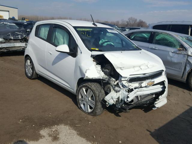 KL8CD6S95EC538241 - 2014 CHEVROLET SPARK 1LT WHITE photo 1