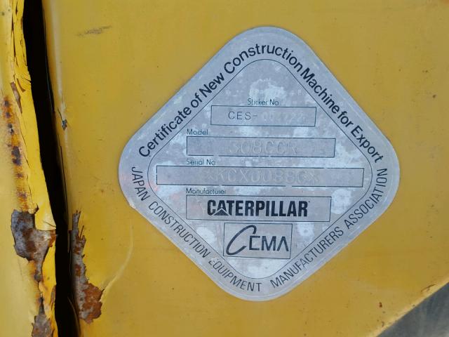 KCX00886 - 2005 CATERPILLAR EXCAVATOR YELLOW photo 10