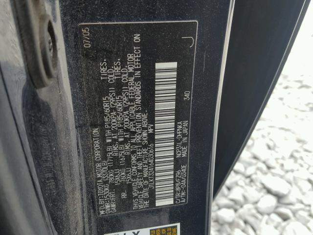 JTLKT324164030616 - 2006 TOYOTA SCION XB 蓝色 照片 10