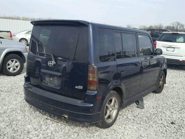 JTLKT324164030616 - 2006 TOYOTA SCION XB BLUE photo 4