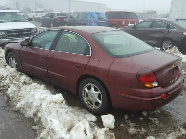 1G3GS64C714121814 - 2001 OLDSMOBILE AURORA 4.0 BURGUNDY photo 3