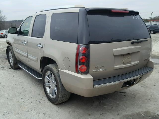 1GKFK63817J152399 - 2007 GMC YUKON DENA GOLD photo 3