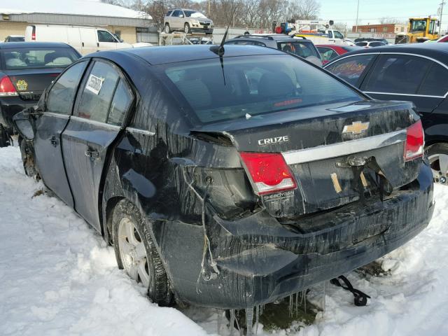 1G1PF5SC9C7241187 - 2012 CHEVROLET CRUZE LT BLACK photo 3