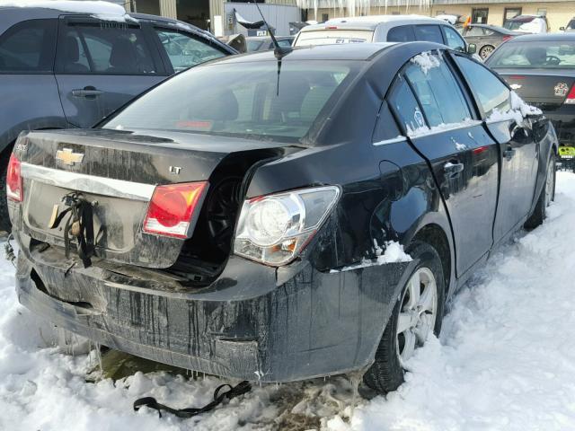 1G1PF5SC9C7241187 - 2012 CHEVROLET CRUZE LT BLACK photo 4