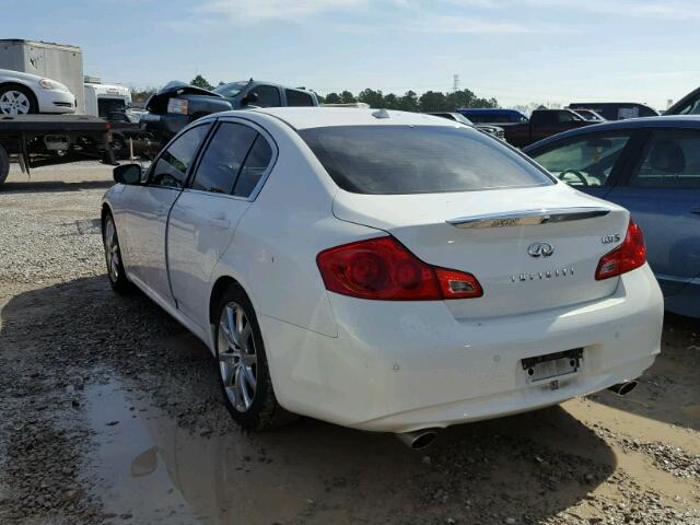 JN1CV6AP2BM303910 - 2011 INFINITI G37 BASE WHITE photo 3