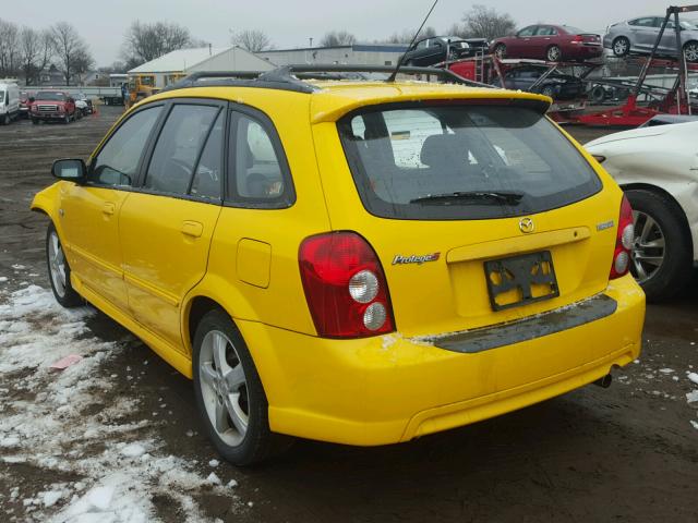 JM1BJ245X31135380 - 2003 MAZDA PROTEGE PR YELLOW photo 3