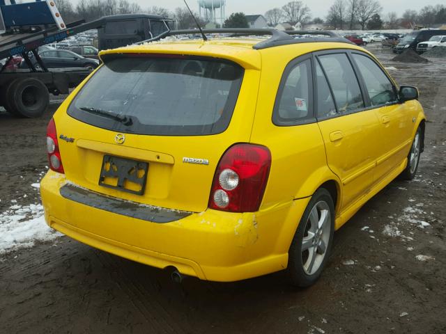 JM1BJ245X31135380 - 2003 MAZDA PROTEGE PR YELLOW photo 4