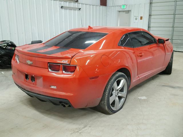 2G1FC1E31C9185608 - 2012 CHEVROLET CAMARO LT ORANGE photo 4