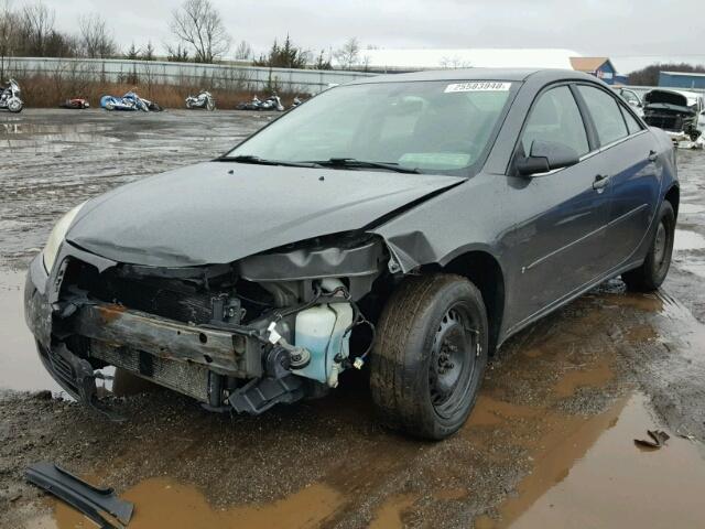 1G2ZF58B674176244 - 2007 PONTIAC G6 VALUE L GRAY photo 2