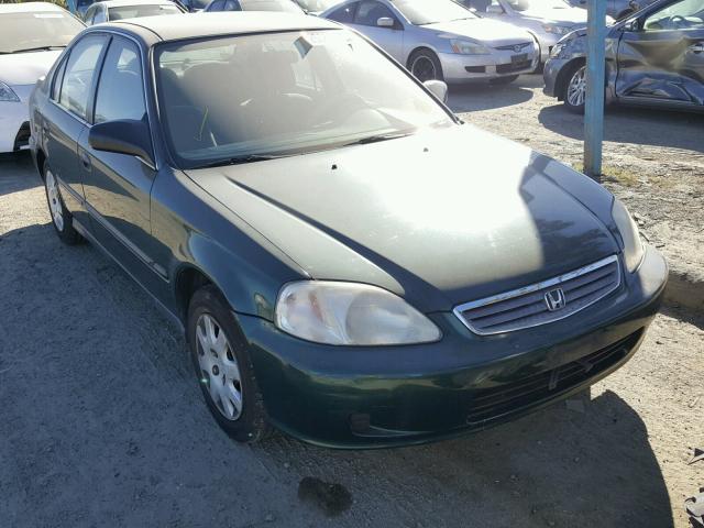 1HGEJ6677YL033289 - 2000 HONDA CIVIC LX GREEN photo 1