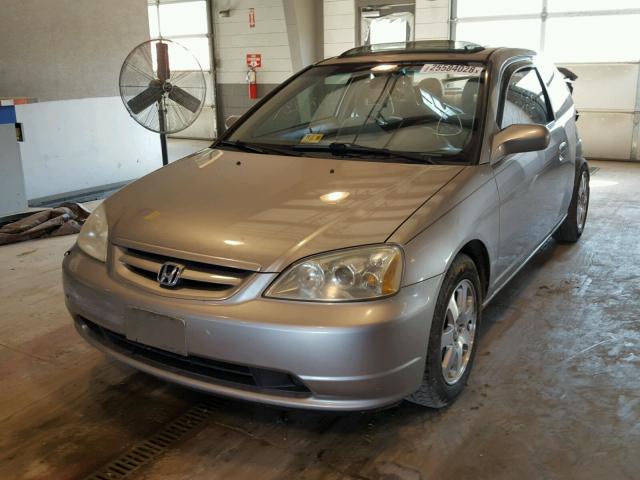 1HGEM22943L018412 - 2003 HONDA CIVIC EX GOLD photo 2