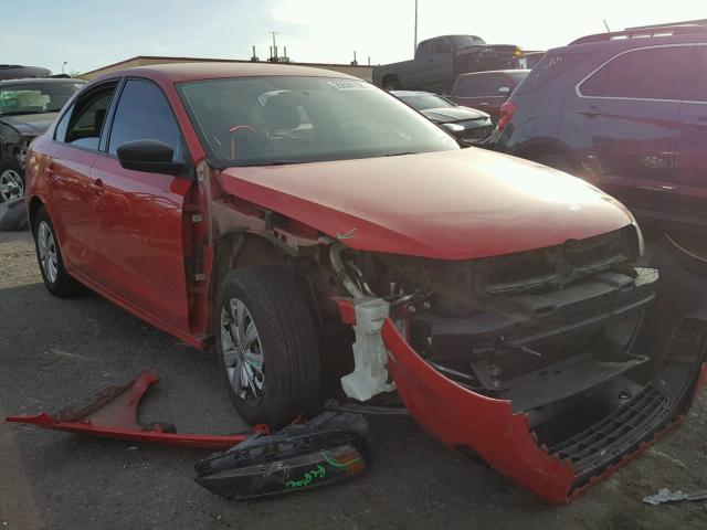 3VW2K7AJ0CM314796 - 2012 VOLKSWAGEN JETTA BASE 红色 照片 1