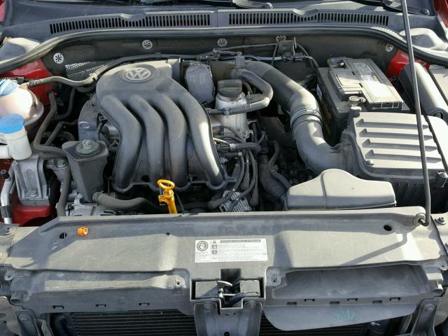 3VW2K7AJ0CM314796 - 2012 VOLKSWAGEN JETTA BASE 红色 照片 7