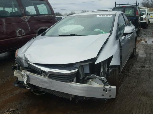 19XFB2F88CE339467 - 2012 HONDA CIVIC EX SILVER photo 2