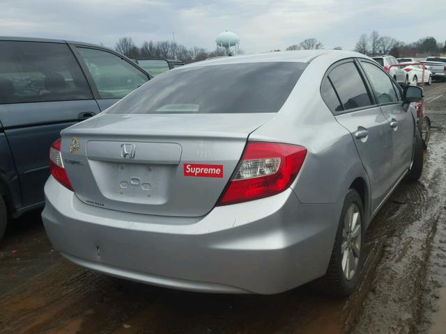 19XFB2F88CE339467 - 2012 HONDA CIVIC EX ვერცხლისფერი ფოტო 4