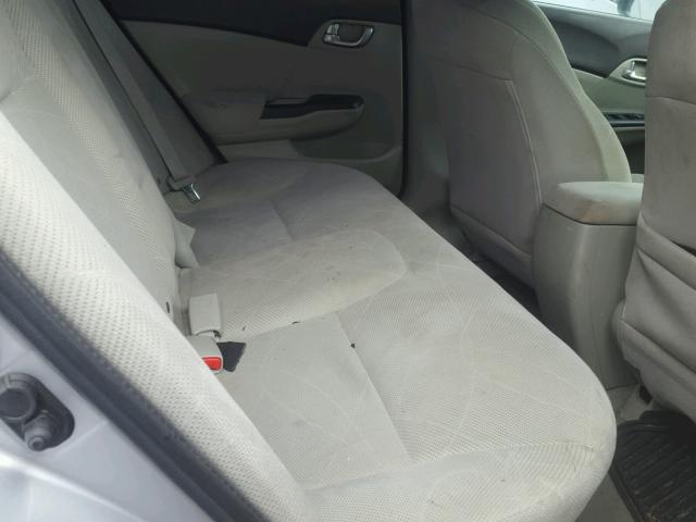 19XFB2F88CE339467 - 2012 HONDA CIVIC EX ვერცხლისფერი ფოტო 6