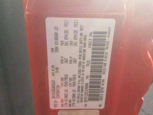 3B7HF13Z61G700068 - 2001 DODGE RAM 1500 RED photo 10