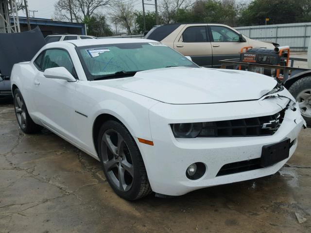 2G1FB1E34D9153224 - 2013 CHEVROLET CAMARO LT WHITE photo 1