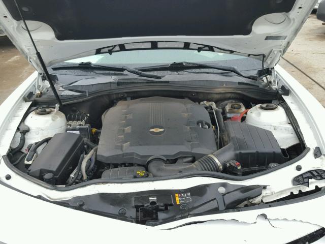 2G1FB1E34D9153224 - 2013 CHEVROLET CAMARO LT WHITE photo 7