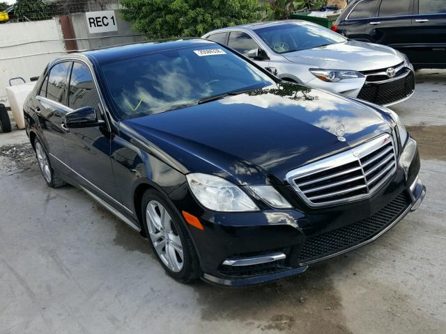 WDDHF5KB8DA738325 - 2013 MERCEDES-BENZ E 350 BLACK photo 1