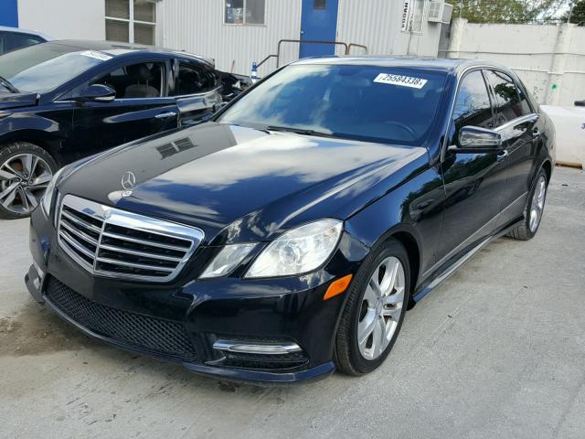 WDDHF5KB8DA738325 - 2013 MERCEDES-BENZ E 350 BLACK photo 2