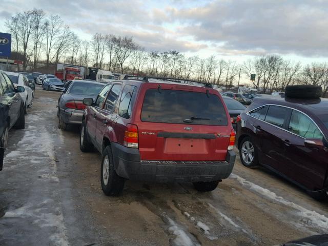 1FMYU95H45KE10558 - 2005 FORD ESCAPE HEV MAROON photo 3