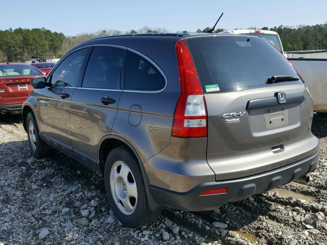 5J6RE38379L014783 - 2009 HONDA CR-V LX GRAY photo 3