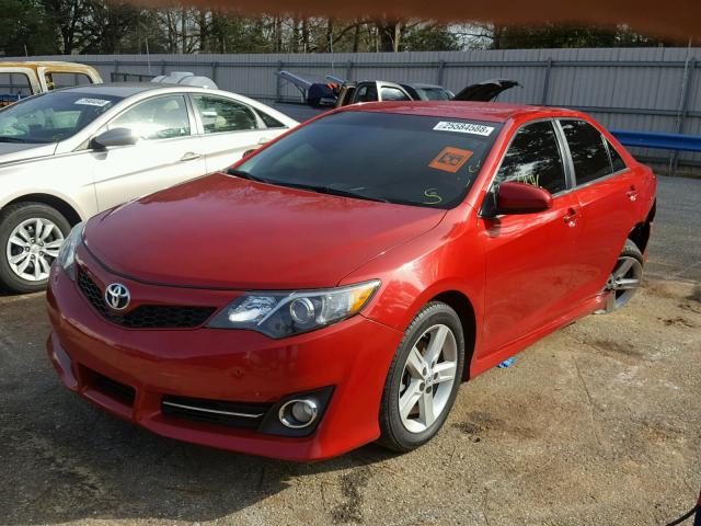 4T1BF1FK0EU780745 - 2014 TOYOTA CAMRY L RED photo 2