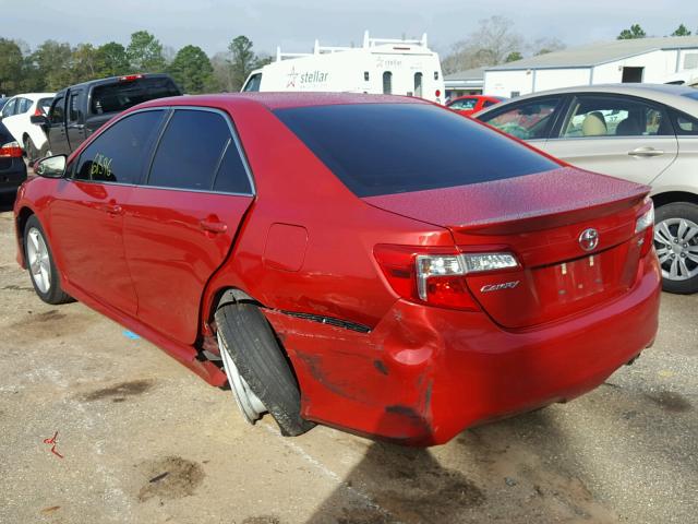 4T1BF1FK0EU780745 - 2014 TOYOTA CAMRY L RED photo 3