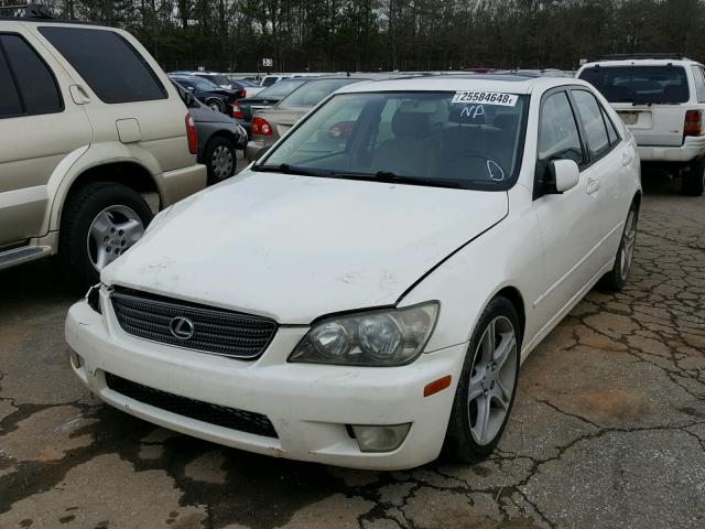 JTHBD182210009968 - 2001 LEXUS IS 300 WHITE photo 2