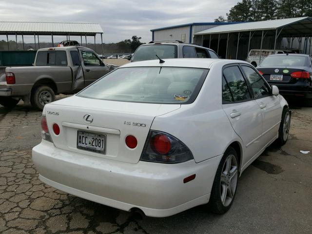 JTHBD182210009968 - 2001 LEXUS IS 300 WHITE photo 4