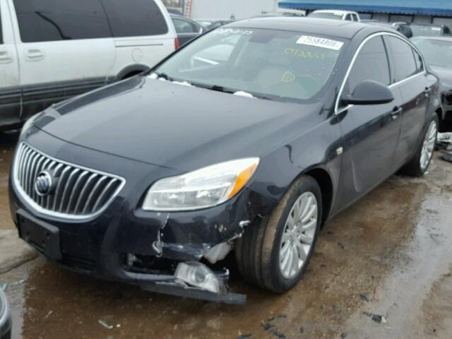 W04GP5EC5B1003946 - 2011 BUICK REGAL CXL BLACK photo 2