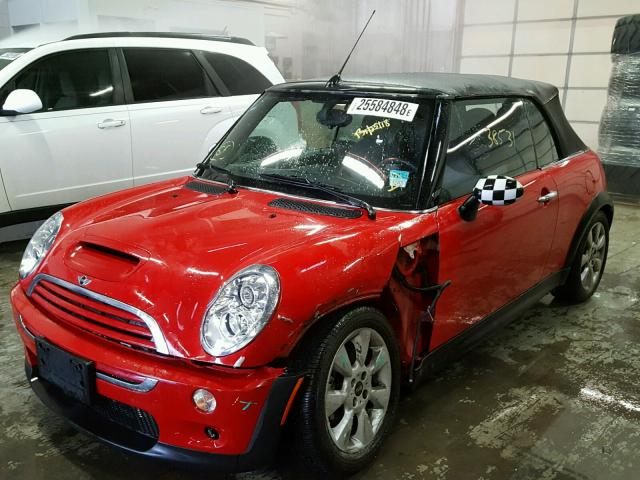 WMWRH33566TK59377 - 2006 MINI COOPER S RED photo 2