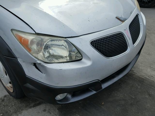 5Y2SL63845Z466389 - 2005 PONTIAC VIBE SILVER photo 9