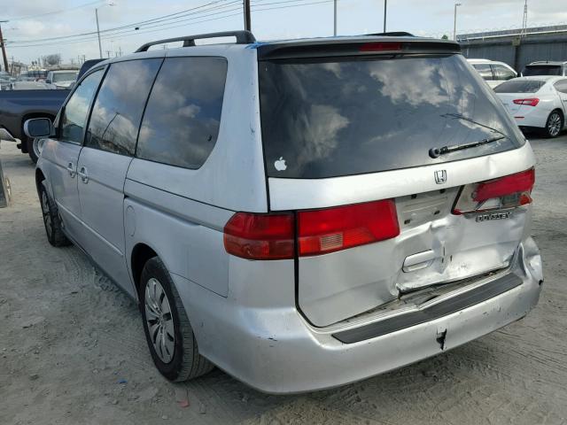 2HKRL18681H501770 - 2001 HONDA ODYSSEY EX SILVER photo 3