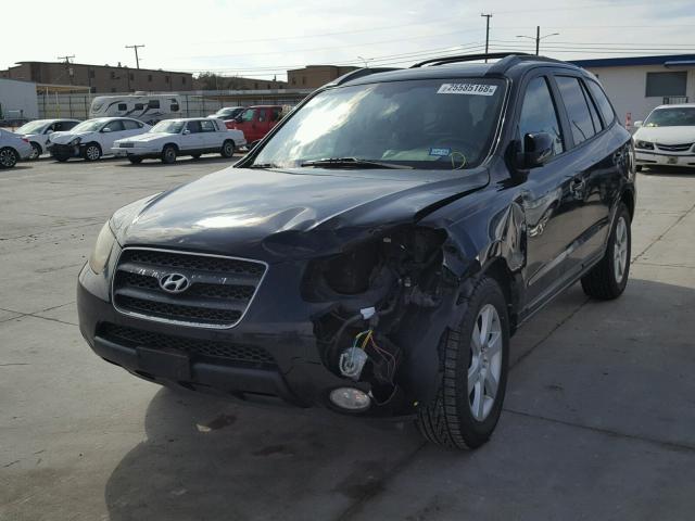 5NMSH13E87H009358 - 2007 HYUNDAI SANTA FE S BLACK photo 2