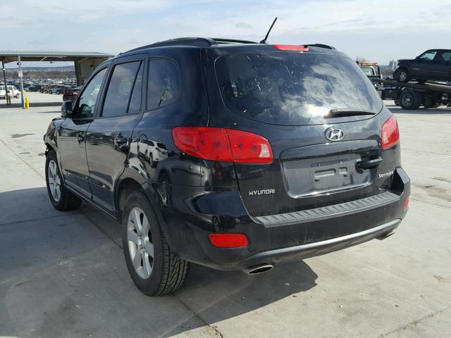 5NMSH13E87H009358 - 2007 HYUNDAI SANTA FE S BLACK photo 3