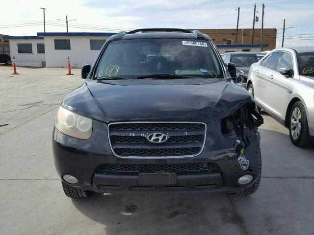 5NMSH13E87H009358 - 2007 HYUNDAI SANTA FE S BLACK photo 9