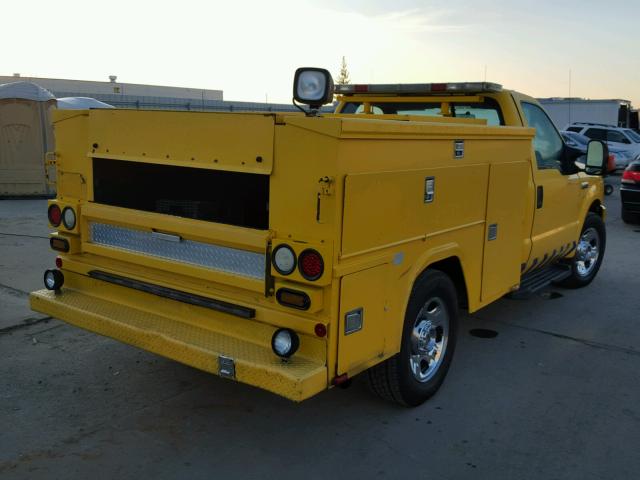 1FDWF30P77EA90313 - 2007 FORD F350 SRW S YELLOW photo 4