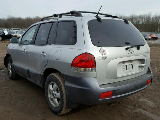 KM8SC13D56U059319 - 2006 HYUNDAI SANTA FE G SILVER photo 3