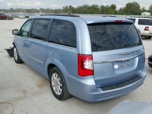 2C4RC1BG1DR646612 - 2013 CHRYSLER TOWN & COU BLUE photo 3