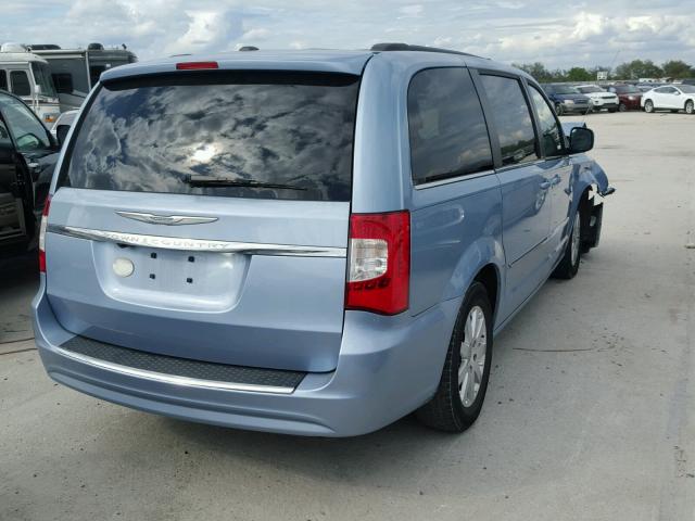 2C4RC1BG1DR646612 - 2013 CHRYSLER TOWN & COU BLUE photo 4