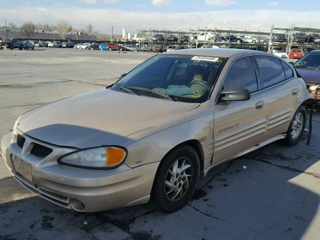 1G2NF52E91C121852 - 2001 PONTIAC GRAND AM S GOLD photo 2